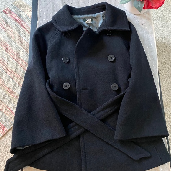 J. Crew Jackets & Blazers - Vintage Women’s J. Crew Black Wool Coat Size 2